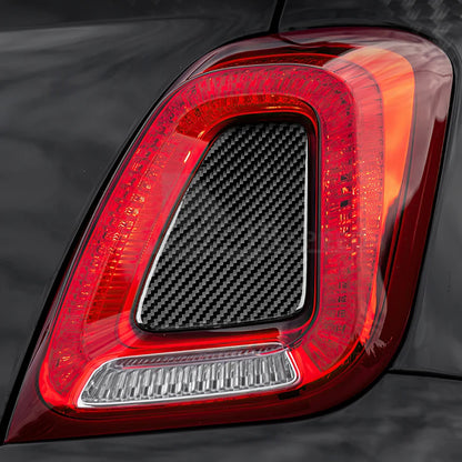 Real Carbon Fibre Tail Light Insert Sticker for Abarth 595 & Fiat 500