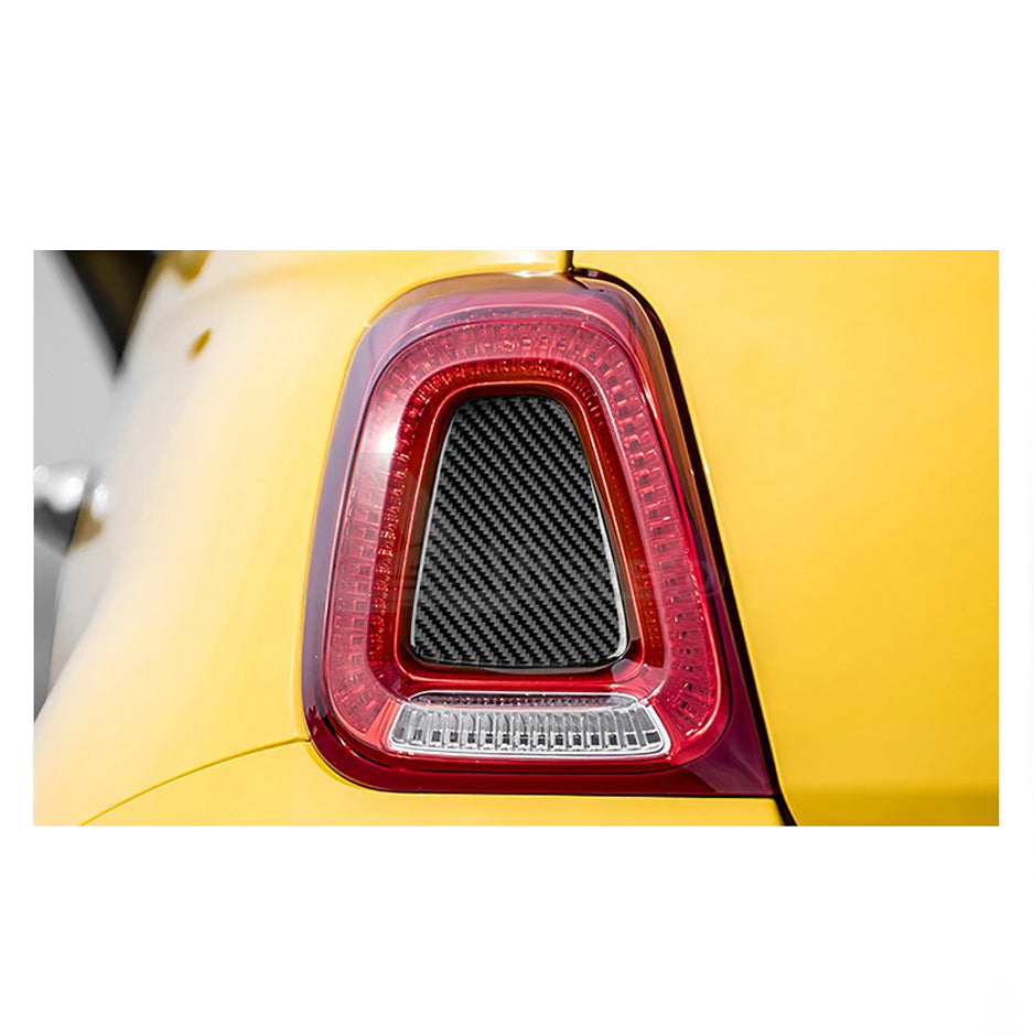 Real Carbon Fibre Tail Light Insert Sticker for Abarth 595 & Fiat 500