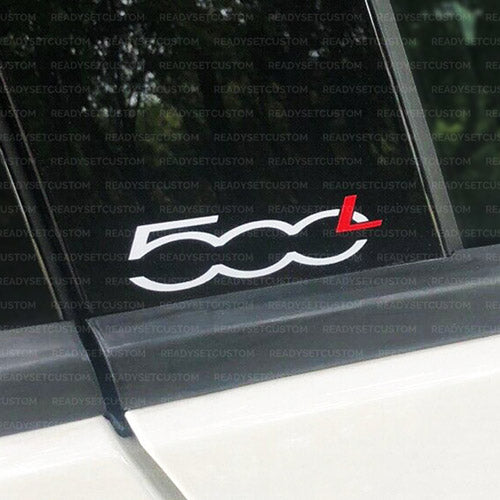 Pair of Fiat 500L Door Pillar Decals Stickers