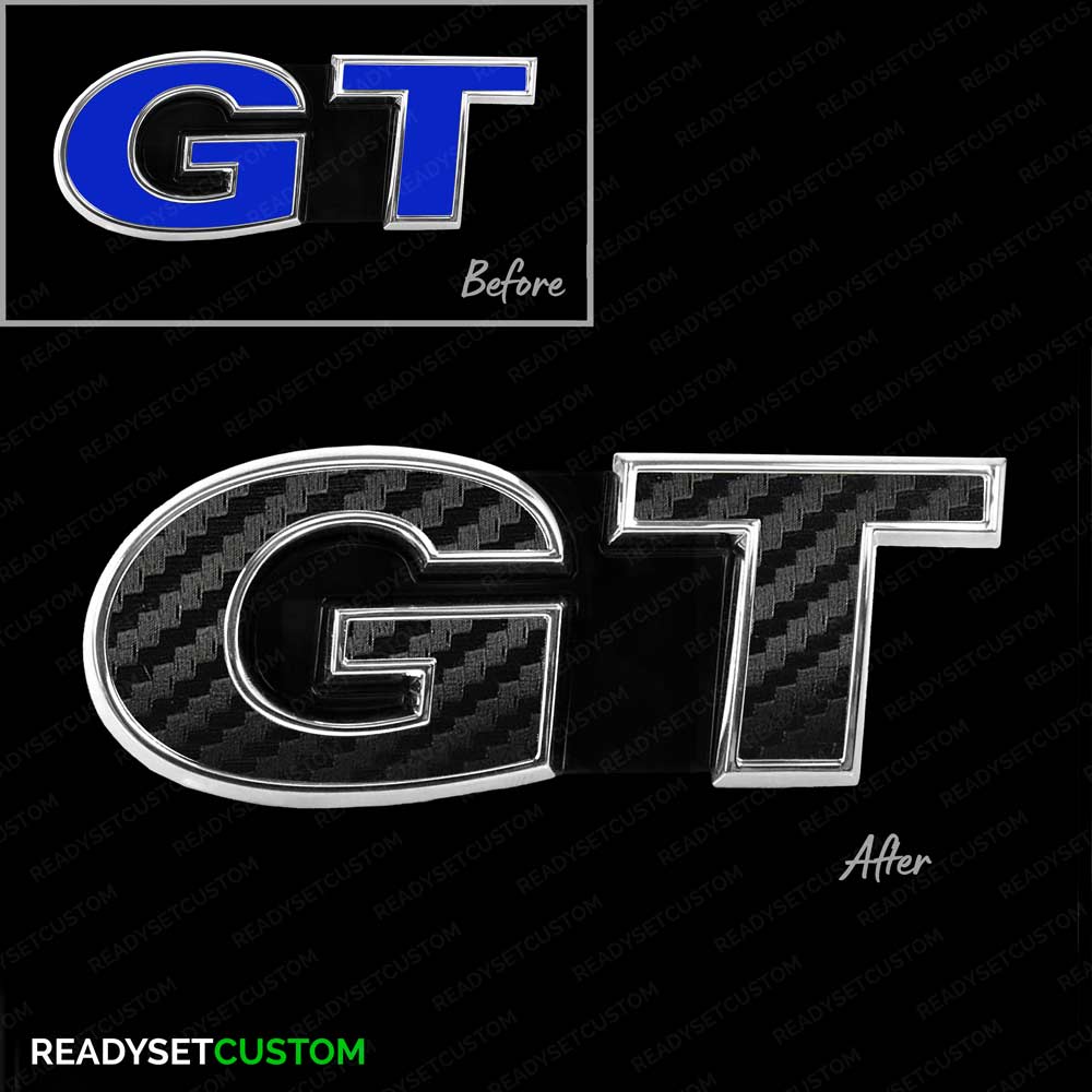 GT Sticker Overlay Compatible with POLO GT Front & Rear Badges