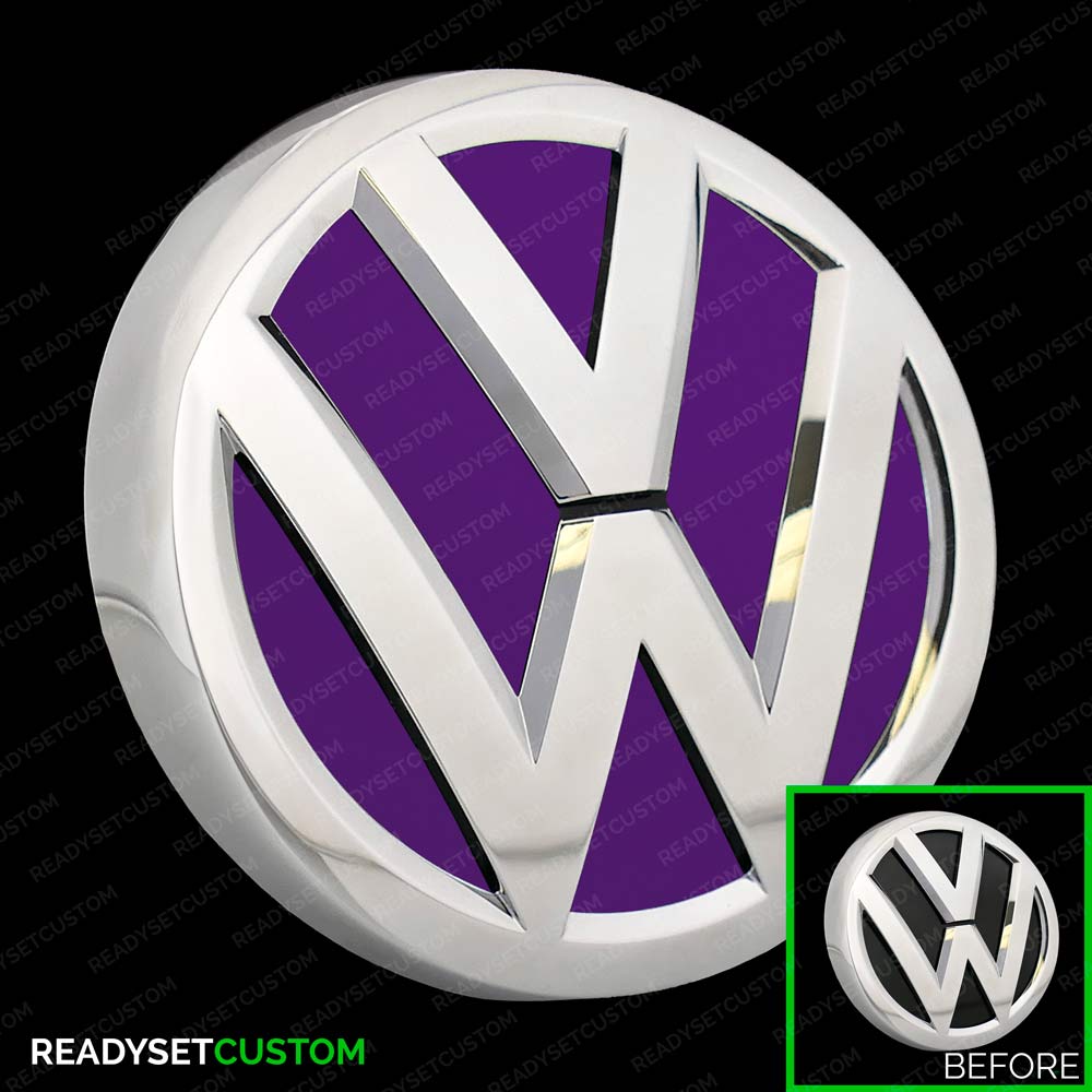 VW UP! Emblem Badge Colour Change Inlay Decal Stickers for VW UP! Facelift 2017 onwards