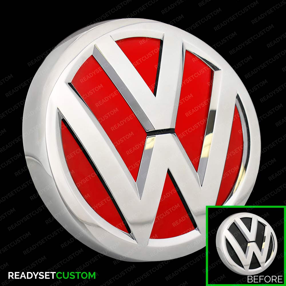 VW UP! Emblem Badge Colour Change Inlay Decal Stickers for VW UP! Facelift 2017 onwards