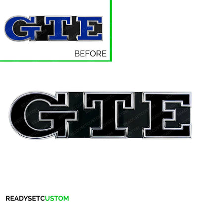 GTE Badge Colour Change Decals for VW Golf Mk7