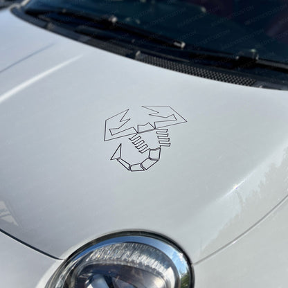 Abarth Scorpion Outline Decal Vinyl Sticker | Selection of Colours