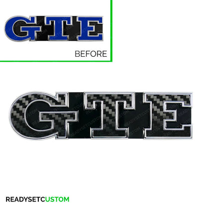 GTE Badge Colour Change Decals for VW Golf Mk7