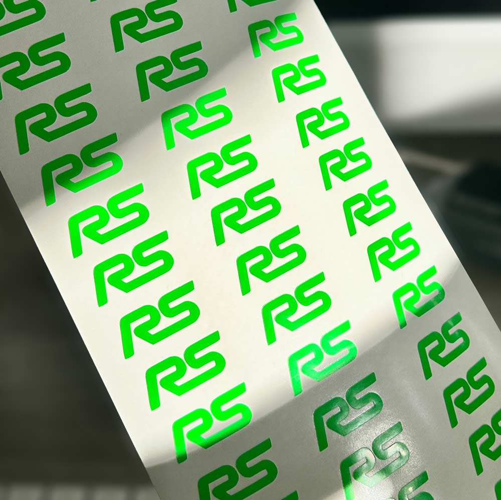 6x Ford Focus RS Vinyl Decals / Stickers | Interior, Exterior, Wing Mirror