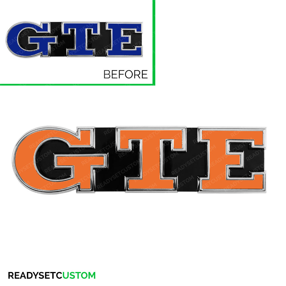 GTE Badge Colour Change Decals for VW Golf Mk7