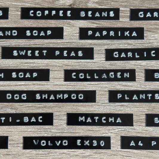 Personalised Vintage Embossed Labels