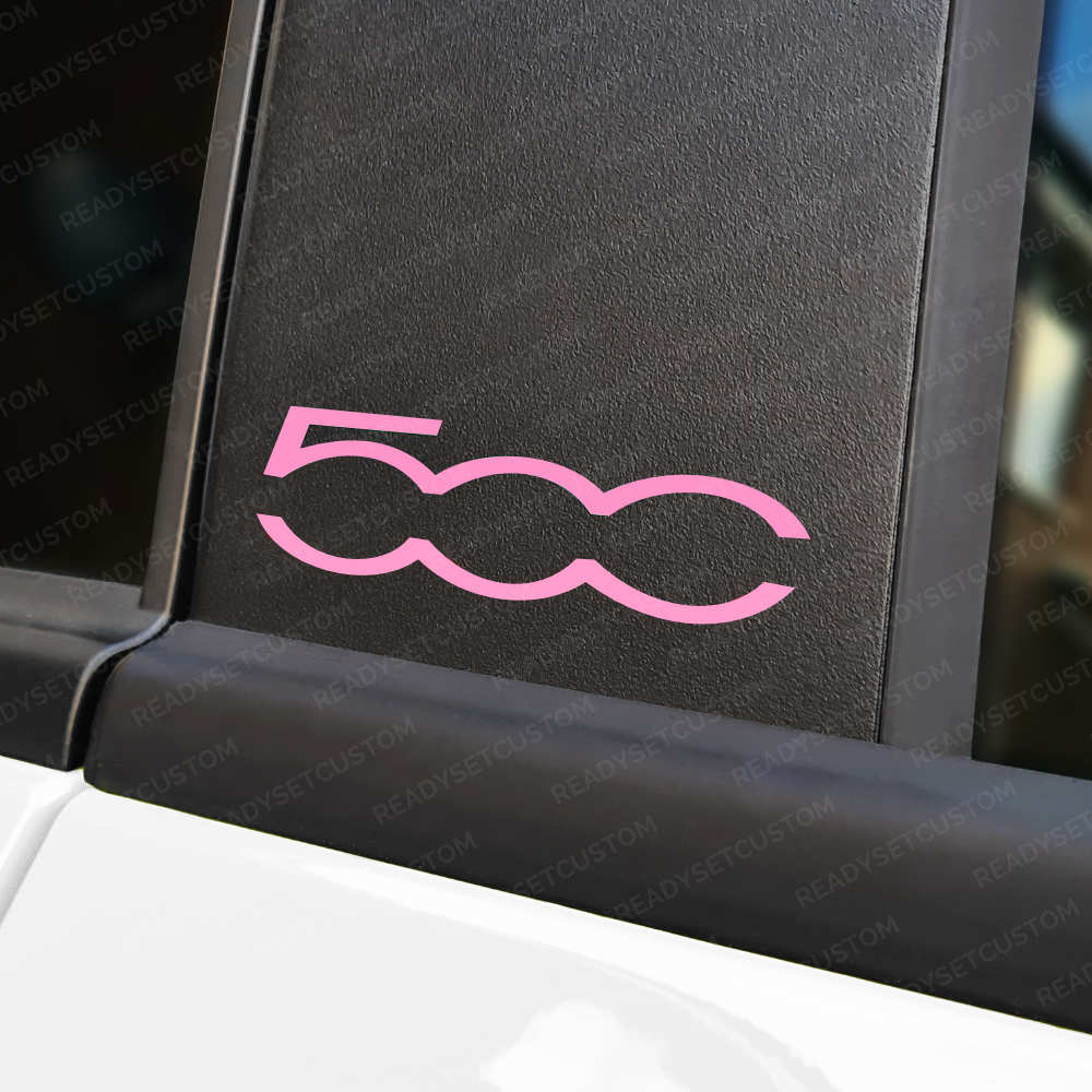 Fiat 500 Door Pillar Stickers Decals