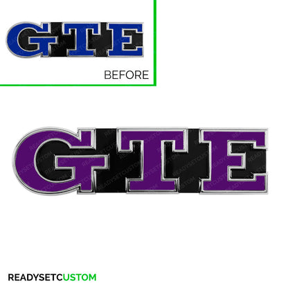 GTE Badge Colour Change Decals for VW Golf Mk7