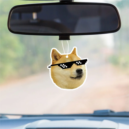 Doge with Sunglasses Meme Air Freshener