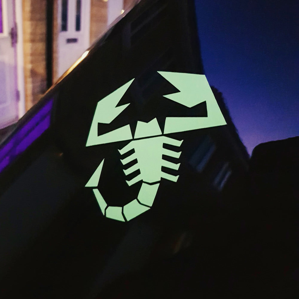 Abarth Glow in the Dark Scorpion Decal