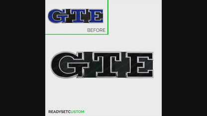 GTE Badge Colour Change Decals for VW Golf Mk7