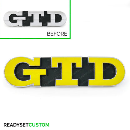 GTD Badge Colour Change Decals for VW Golf Mk 7 & 7.5